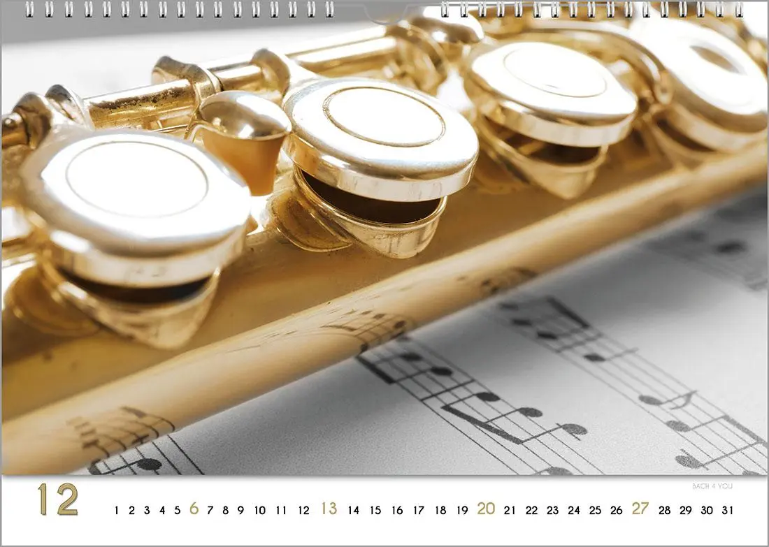 Bild: 9783969031230 | Blech-Instrumente - Musik-Kalender 2026, DIN A3 | Peter Bach Jr.