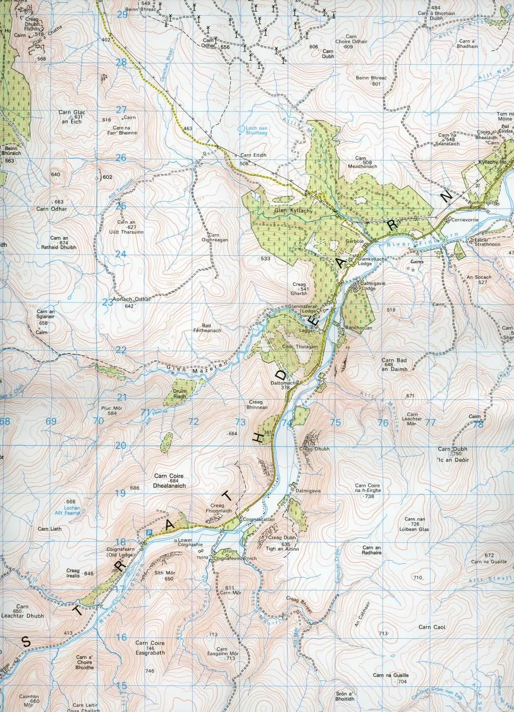 Bild: 9780319261330 | Kingussie &amp; Monadhliath Mountains | Ordnance Survey | (Land-)Karte