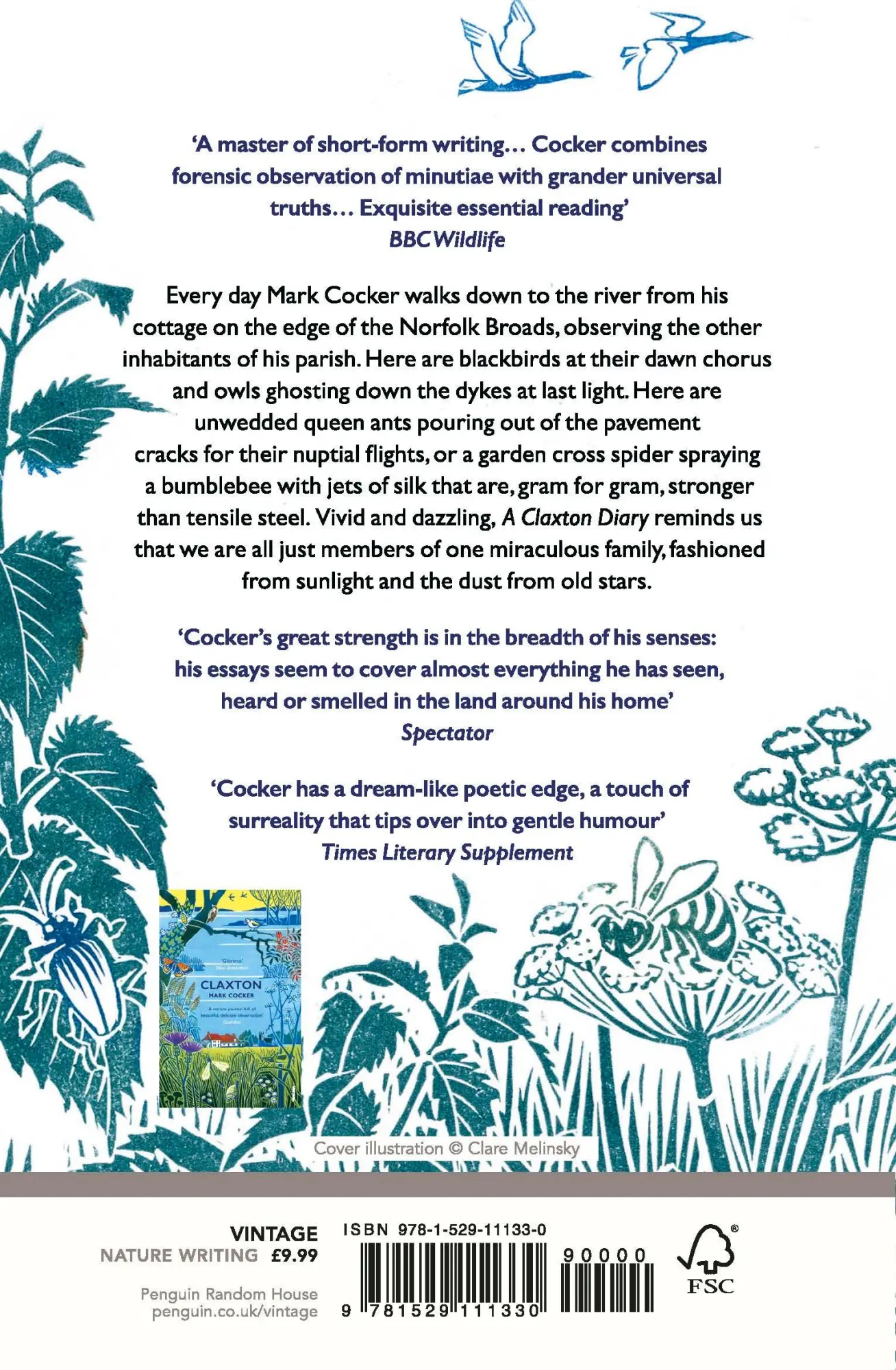 Cover: 9781529111330 | A Claxton Diary | Further Field Notes from a Small Planet | Cocker