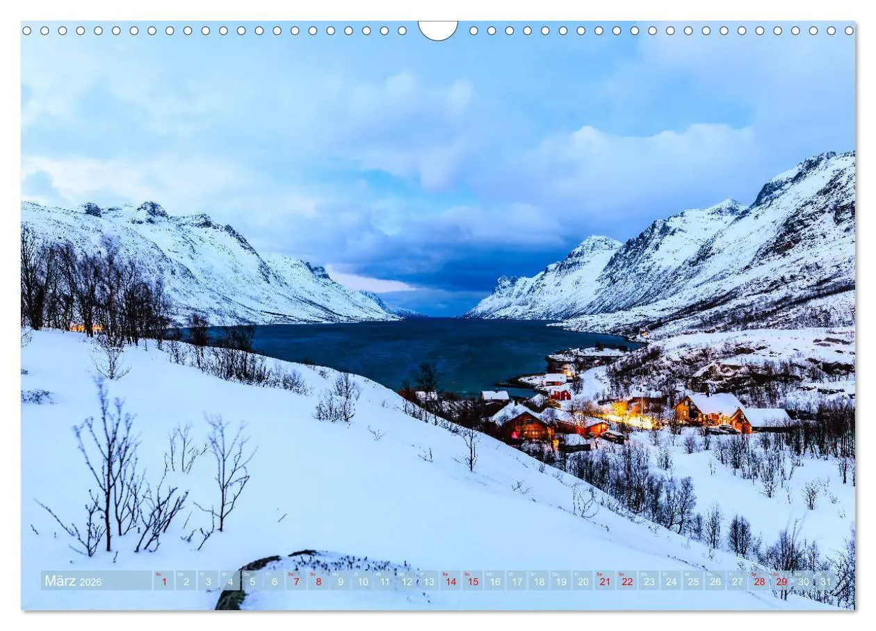 Bild: 9783457261330 | Tromsø in der Polarnacht (Wandkalender 2026 DIN A3 quer), CALVENDO...