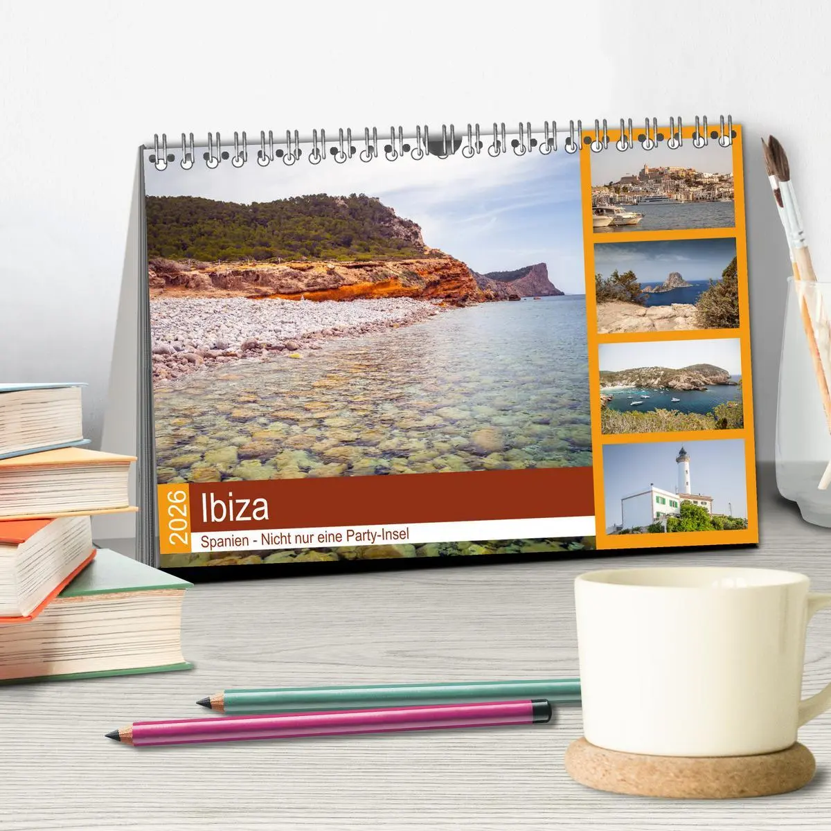 Bild: 9783457881330 | Ibiza - Spanien (Tischkalender 2026 DIN A5 quer), CALVENDO...