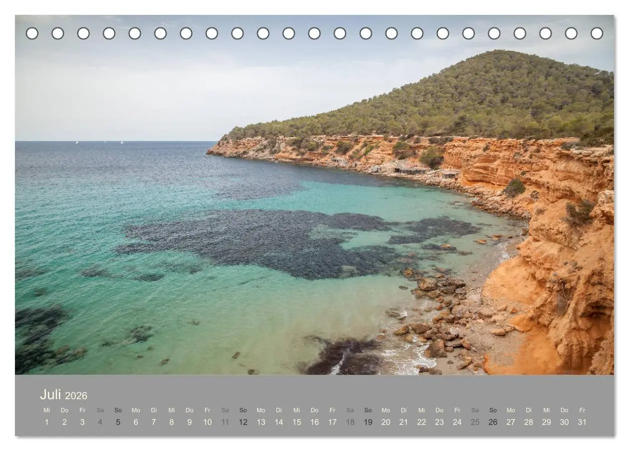 Bild: 9783457881330 | Ibiza - Spanien (Tischkalender 2026 DIN A5 quer), CALVENDO...