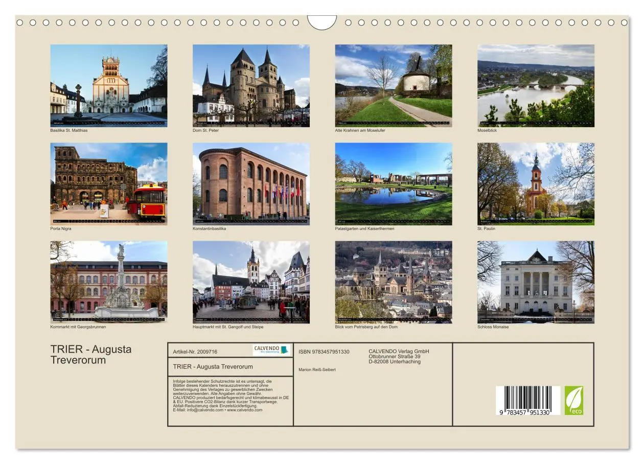 Bild: 9783457951330 | TRIER - Augusta Treverorum (Wandkalender 2026 DIN A3 quer),...