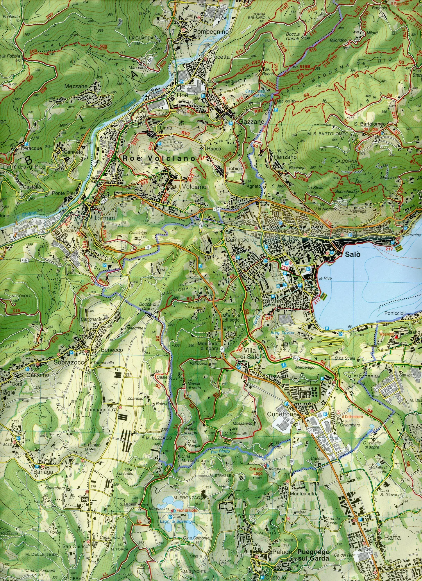 Bild: 9788883151330 | Garda Occidentale 1:25000 | Salo - Val Sabbia Wanderkarte 1:25000