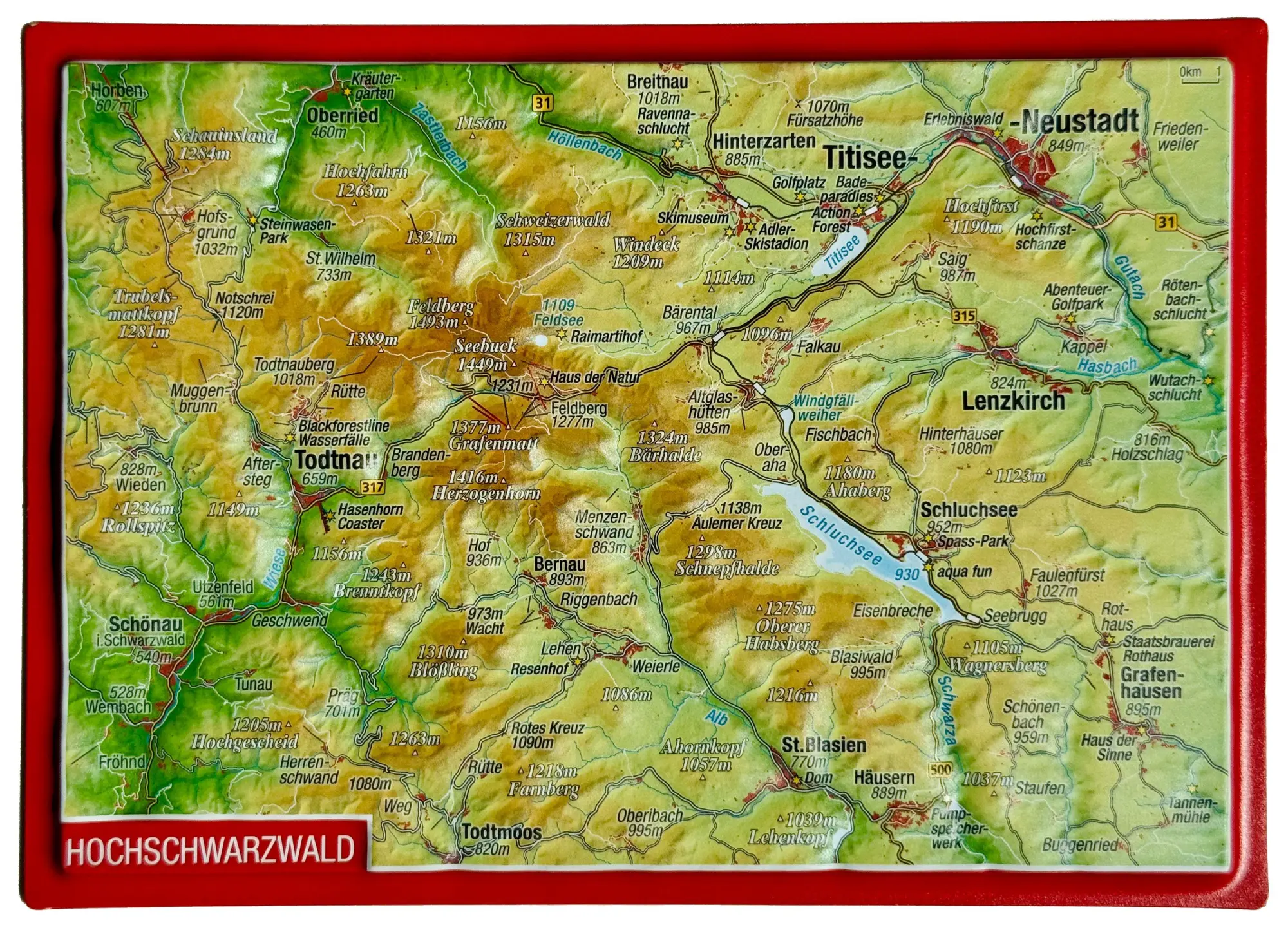 Cover: 4251405901430 | Reliefpostkarte Hochschwarzwald | André Markgraf (u. a.) | Deutsch
