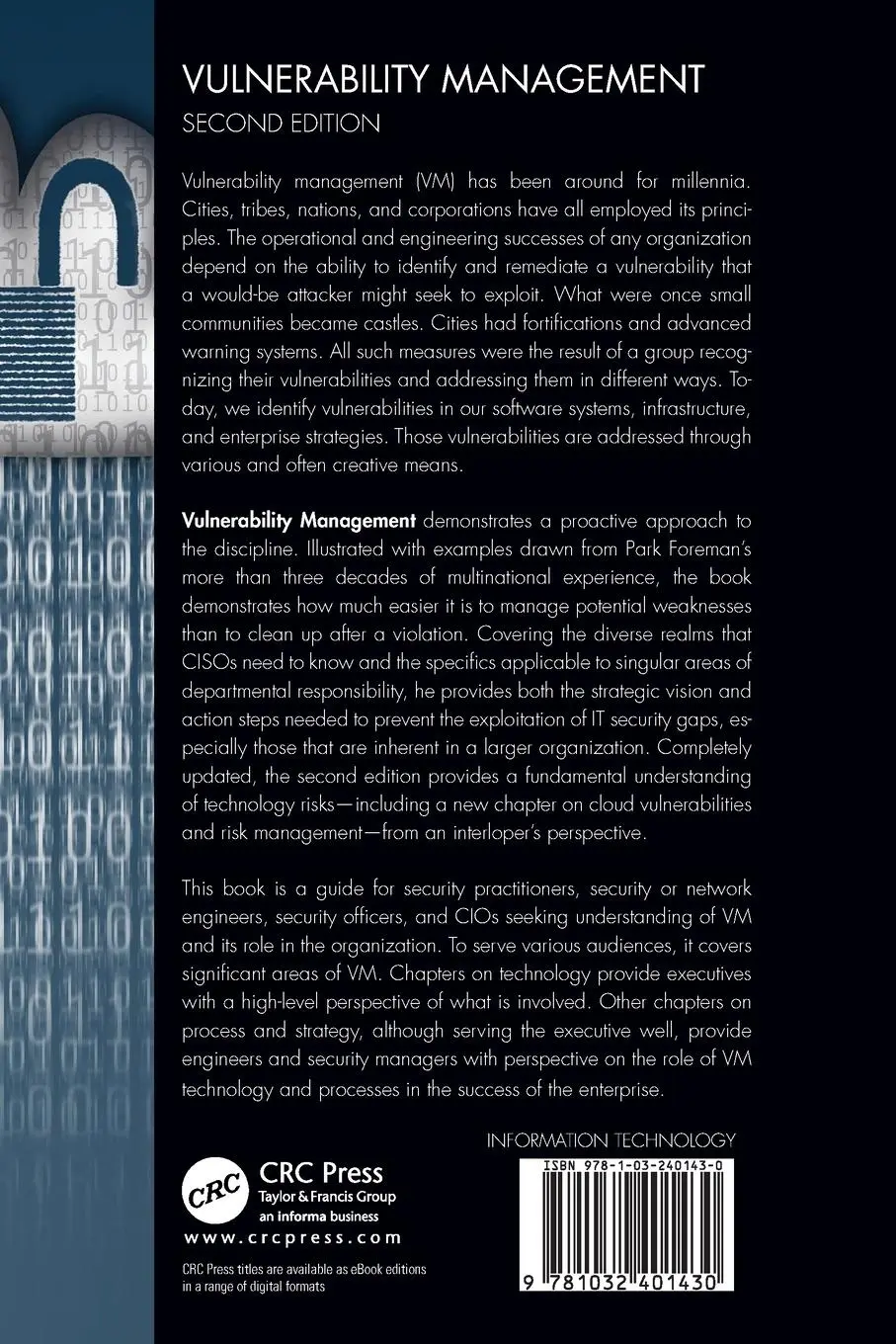 Rückseite: 9781032401430 | Vulnerability Management | Park Foreman | Taschenbuch | Englisch
