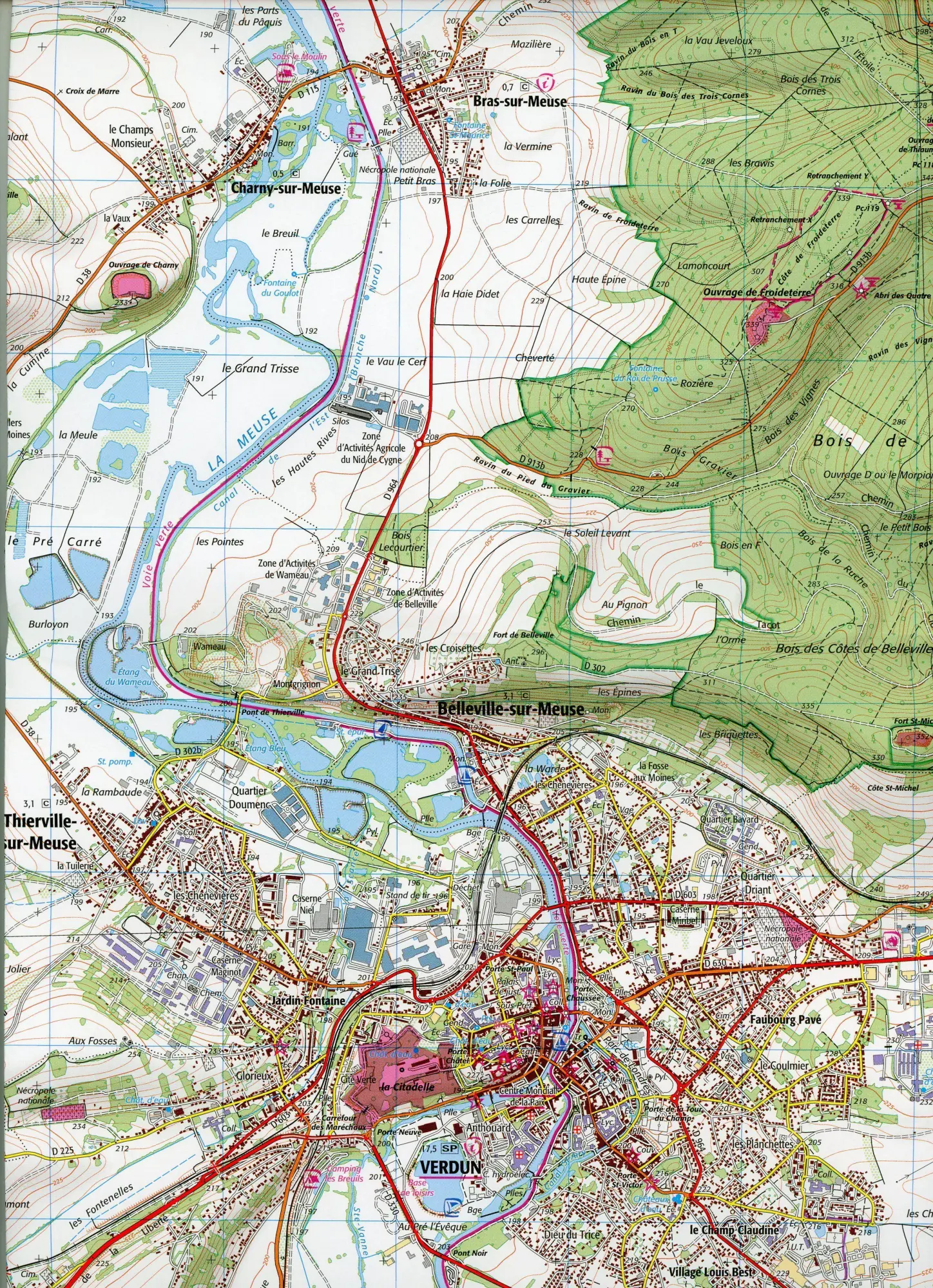 Bild: 9782758551430 | Forets de Verdun et du Morte-Homme 1:25 000 | (Land-)Karte | 2021