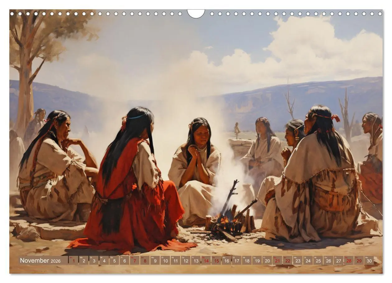 Bild: 9783457491430 | Indianische Impressionen (Wandkalender 2026 DIN A3 quer), CALVENDO...