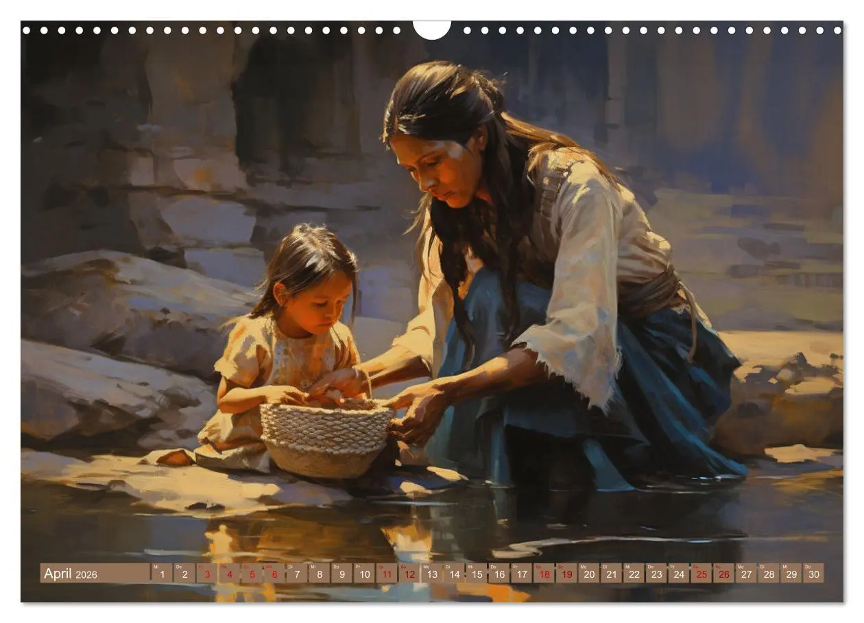 Bild: 9783457491430 | Indianische Impressionen (Wandkalender 2026 DIN A3 quer), CALVENDO...