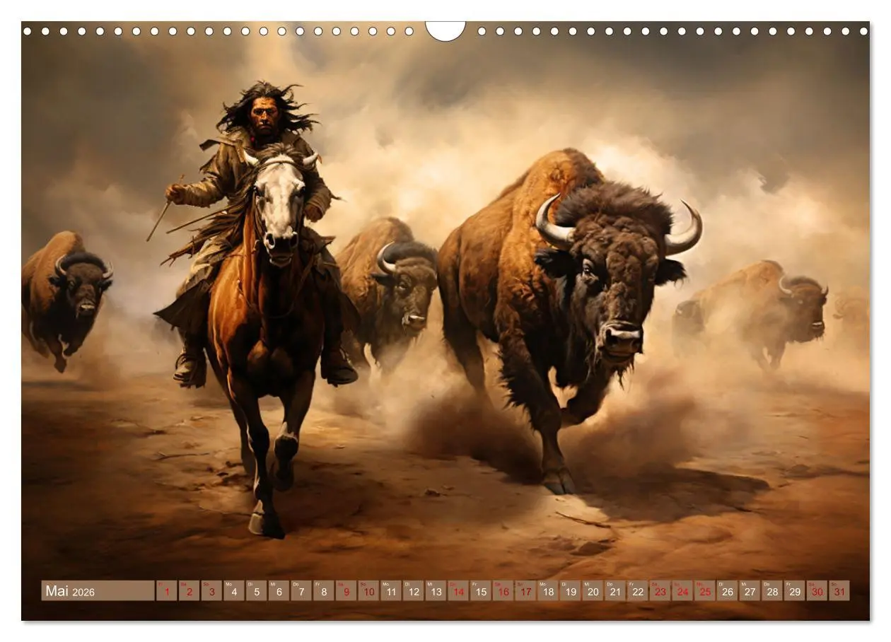 Bild: 9783457491430 | Indianische Impressionen (Wandkalender 2026 DIN A3 quer), CALVENDO...