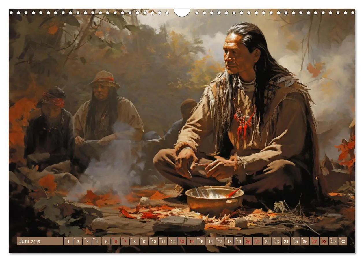Bild: 9783457491430 | Indianische Impressionen (Wandkalender 2026 DIN A3 quer), CALVENDO...