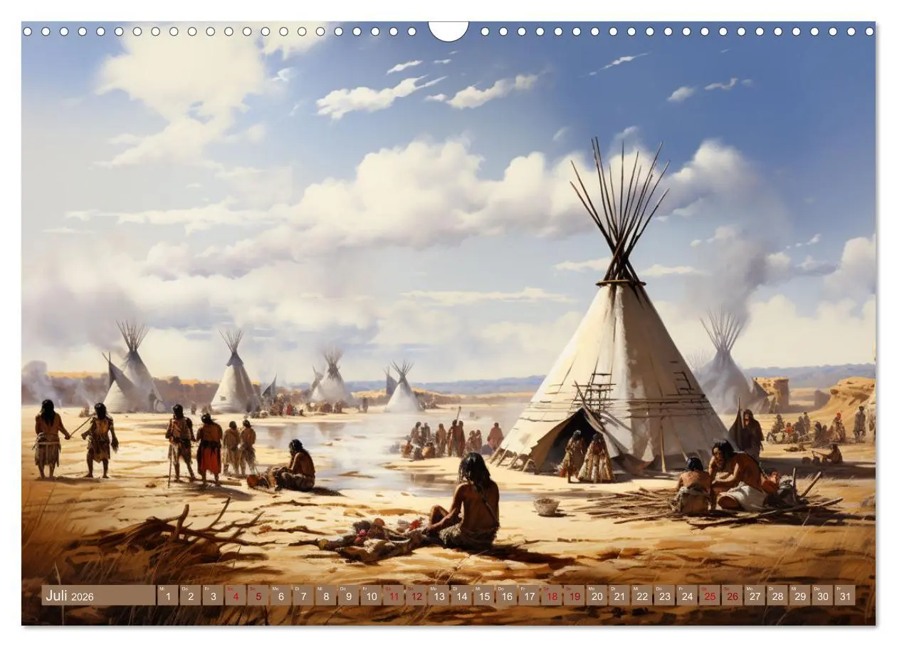 Bild: 9783457491430 | Indianische Impressionen (Wandkalender 2026 DIN A3 quer), CALVENDO...