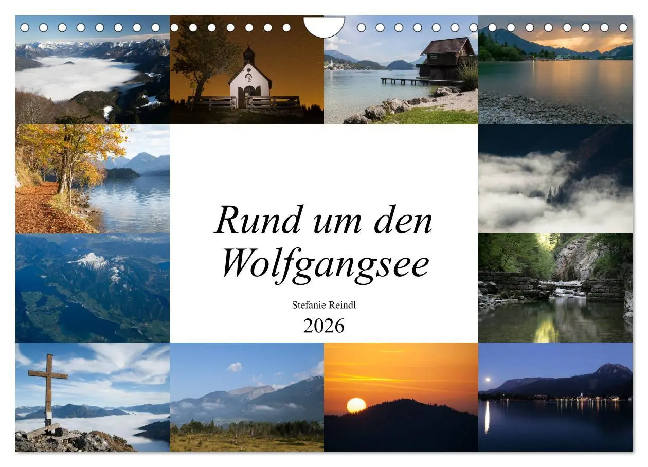 Cover: 9783457871430 | Rund um den Wolfgangsee (Wandkalender 2026 DIN A4 quer), CALVENDO...