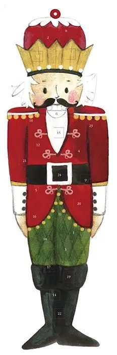 Cover: 9783946861430 | Adventskalender mit Stanzung Nussknacker | Kalender | Deutsch