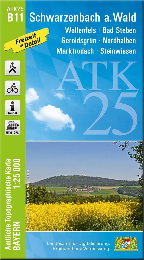 Cover: 9783987761430 | ATK25-B11 Schwarzenbach a.Wald (Amtliche Topographische Karte 1:25000)
