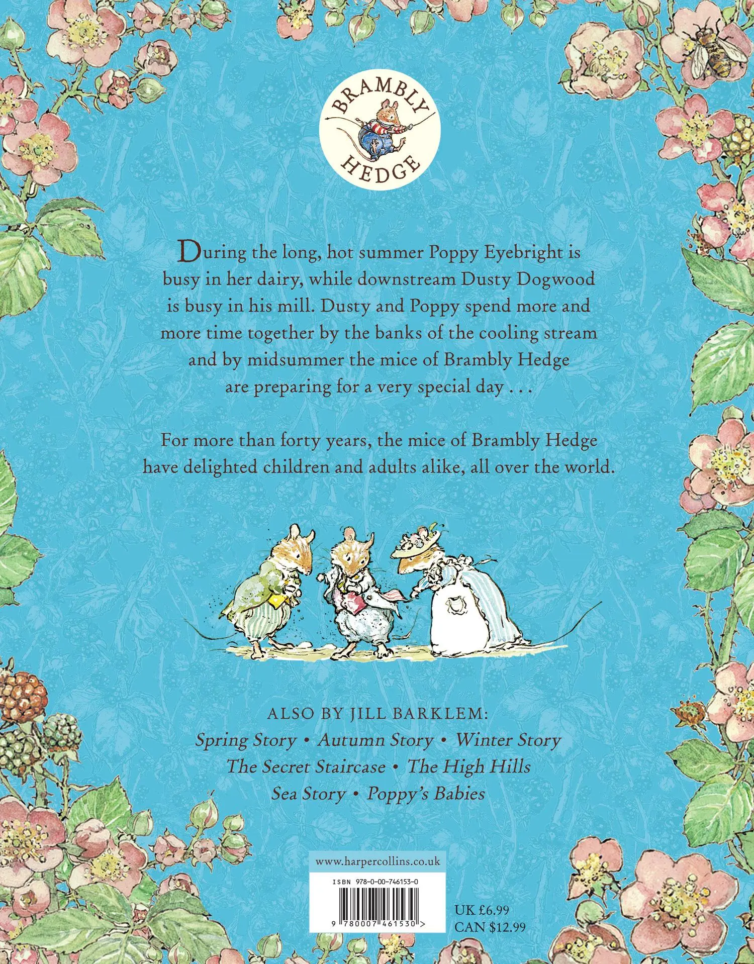 Rückseite: 9780007461530 | SUMMER STORY_BRAMBLY HEDGE PB | Jill Barklem | Taschenbuch | Englisch