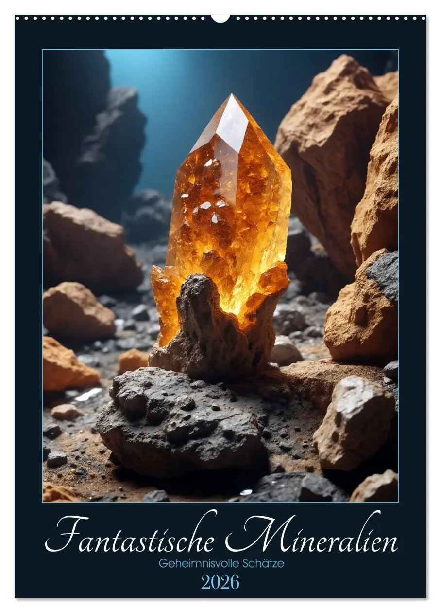 Cover: 9783516261530 | Fantastische Mineralien - Geheimnisvolle Schätze (Wandkalender 2026...
