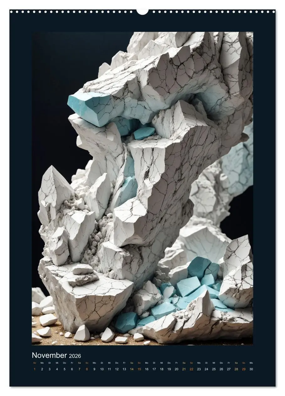 Bild: 9783516261530 | Fantastische Mineralien - Geheimnisvolle Schätze (Wandkalender 2026...