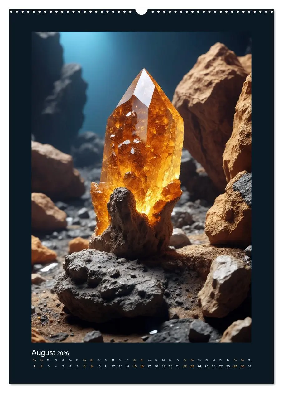 Bild: 9783516261530 | Fantastische Mineralien - Geheimnisvolle Schätze (Wandkalender 2026...