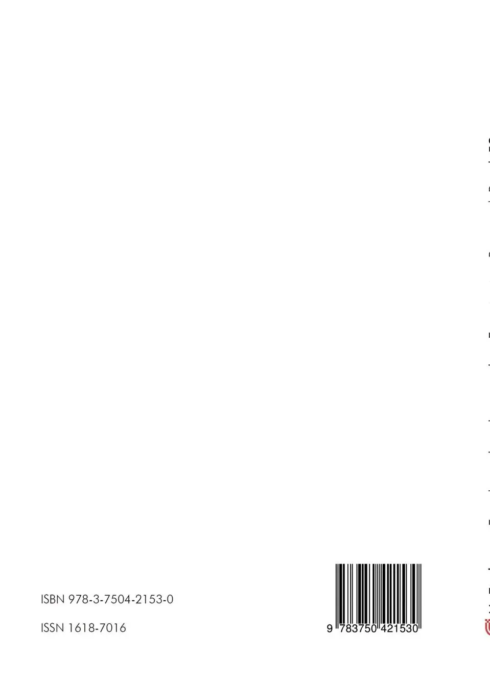 Rückseite: 9783750421530 | InBeNeFa | Holger Fischer (u. a.) | Taschenbuch | 116 S. | Deutsch
