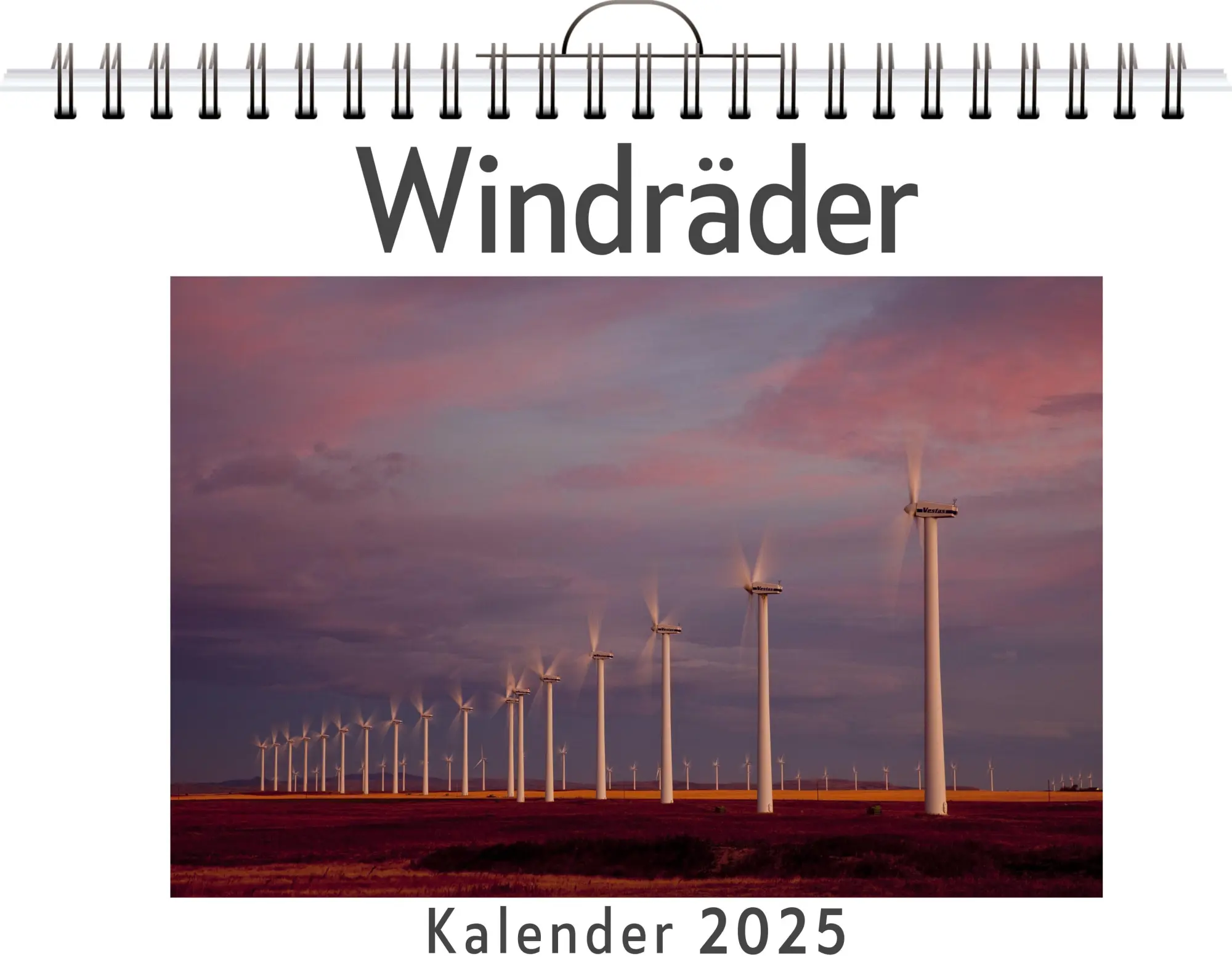 Cover: 9783759121530 | Windräder - (Wandkalender 2025, Kalender DIN A4 quer,...