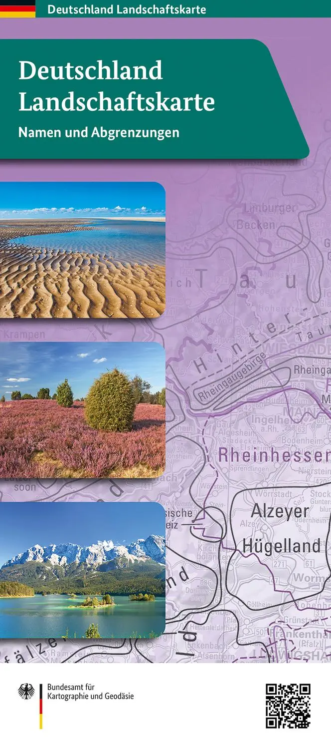 Cover: 9783864821530 | Deutschland Landschaftskarte | Namen und Abgrenzungen 1:1 000 000