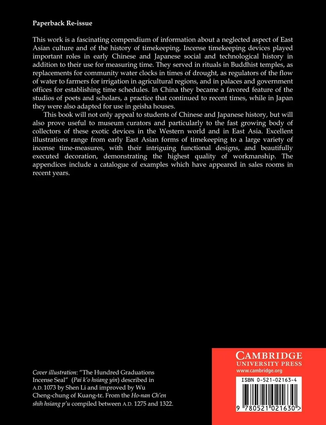 Rückseite: 9780521021630 | The Trail of Time | Time Measurement with Incense in East Asia | Buch