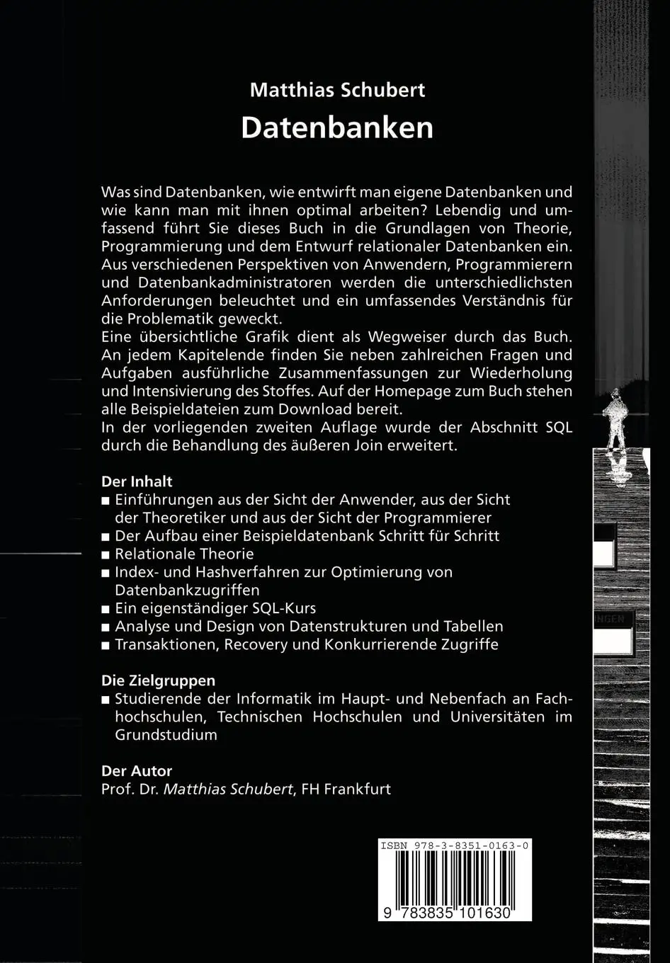 Rückseite: 9783835101630 | Datenbanken | Matthias Schubert | Taschenbuch | xii | Deutsch | 2007