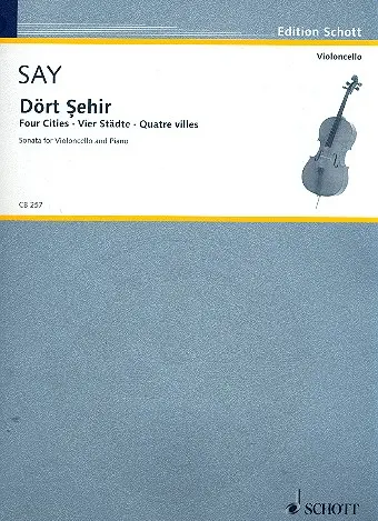 Cover: 9790001191630 | Dort Sehir op. 41 | (Four Cities) | Fazil Say | Buch | 2012