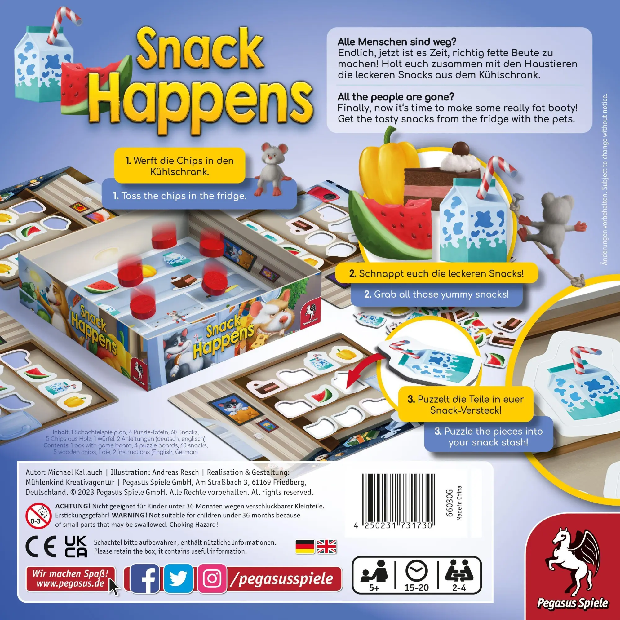 Bild: 4250231731730 | Snack Happens | Michael Kallauch | Spiel | Brettspiel | 66030G | 2023