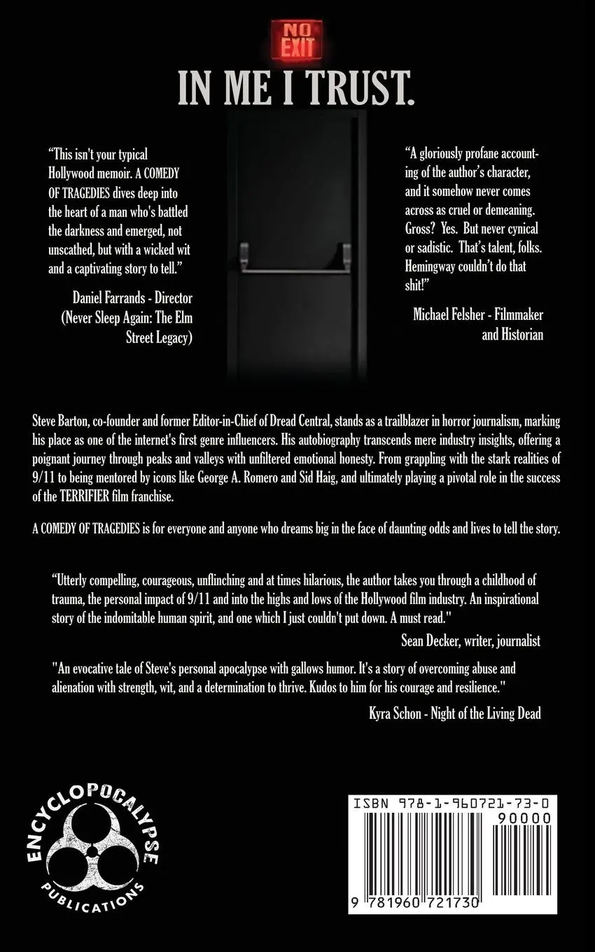 Rückseite: 9781960721730 | A Comedy of Tragedies | Steve Barton | Taschenbuch | Englisch | 2024