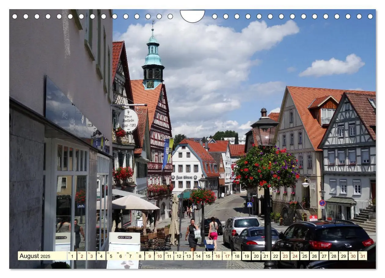 Bild: 9783435441730 | Unterwegs in Backnang (Wandkalender 2025 DIN A4 quer), CALVENDO...