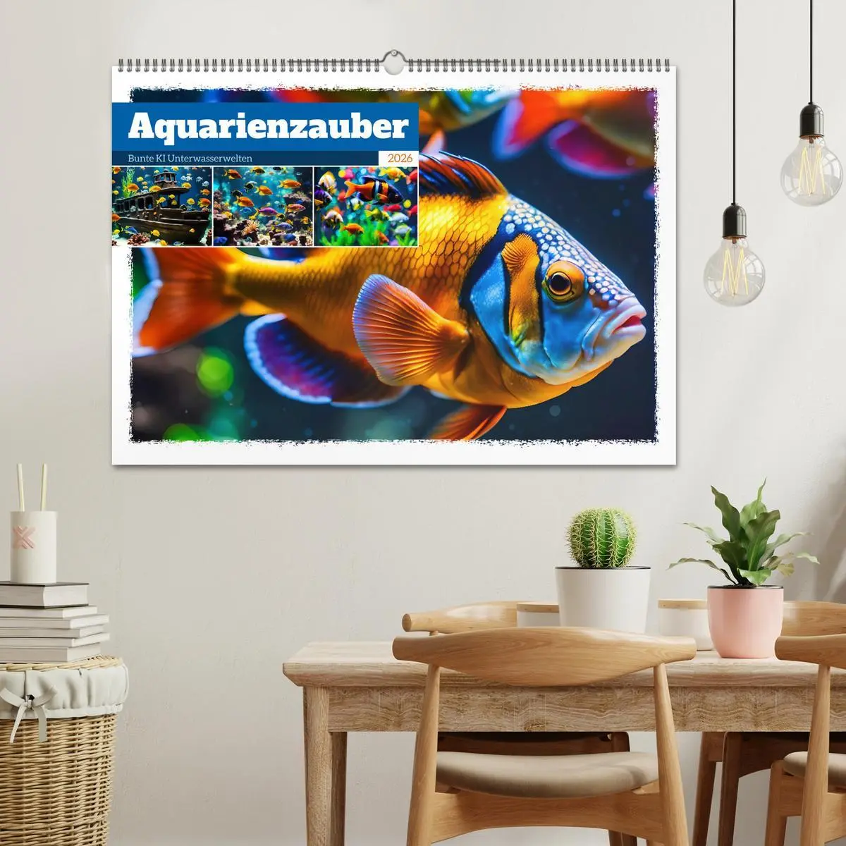Bild: 9783457391730 | Aquarienzauber - Bunte KI Unterwasserwelten (Wandkalender 2026 DIN...