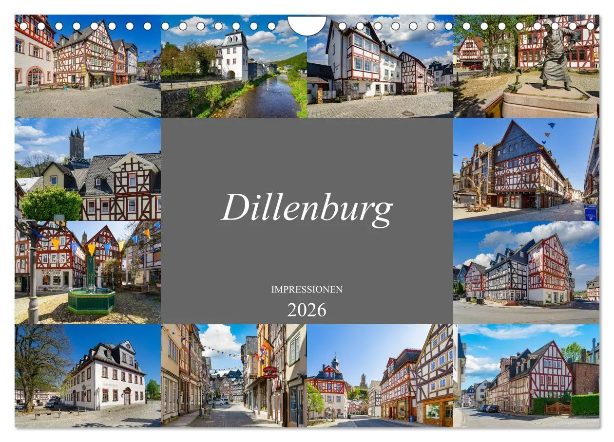 Cover: 9783457911730 | Dillenburg Impressionen (Wandkalender 2026 DIN A4 quer), CALVENDO...