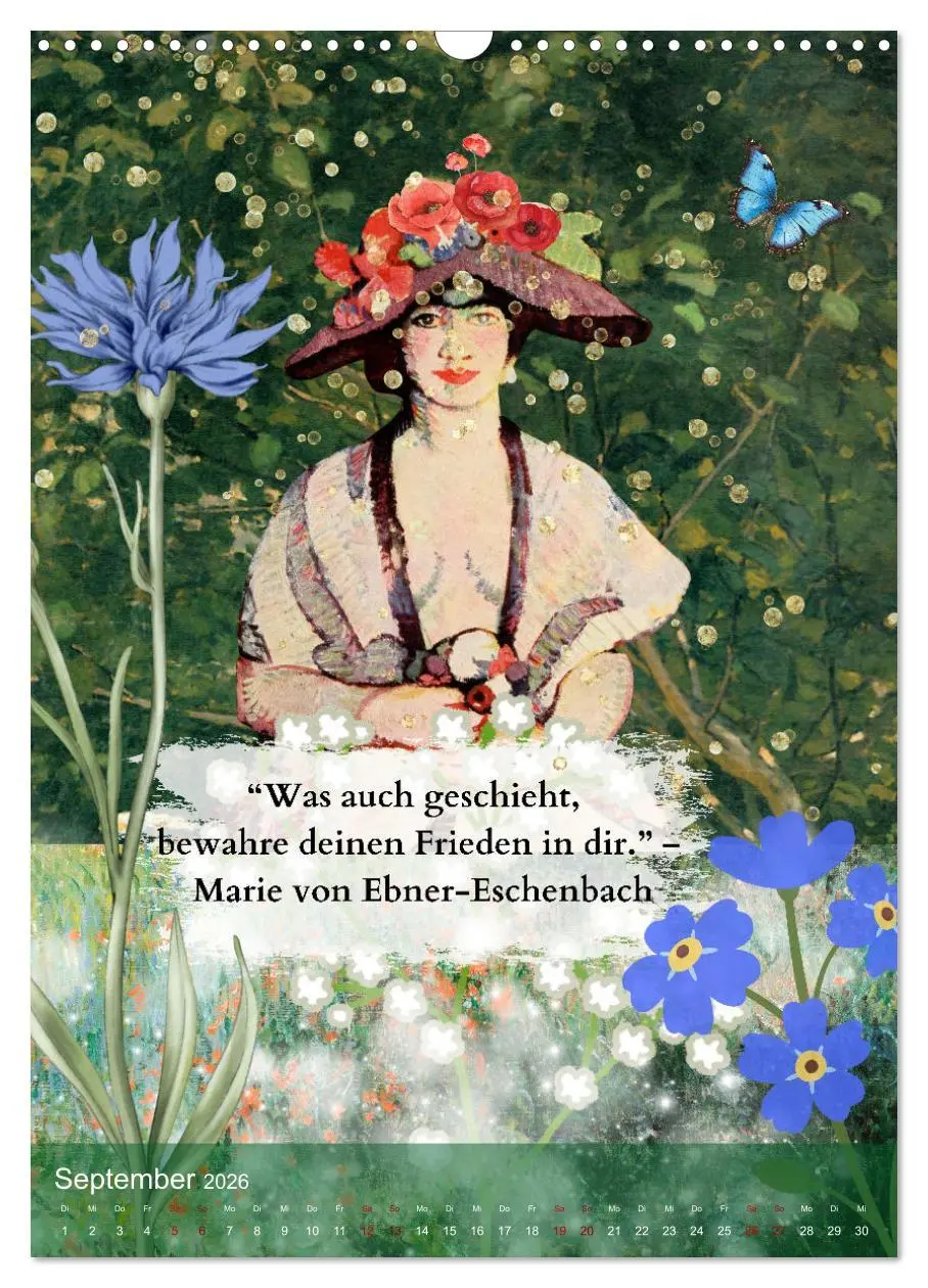 Bild: 9783516241730 | Vintage Vibes - Frauen, Kunst und Worte (Wandkalender 2026 DIN A3...