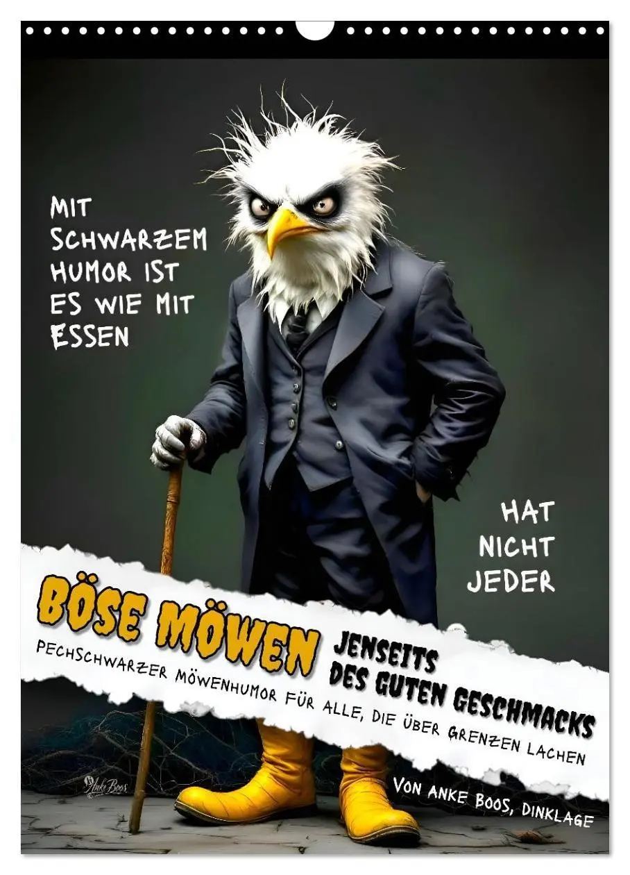 Cover: 9783516791730 | Böse Möwen - Jenseits des guten Geschmacks (Wandkalender 2027 DIN...