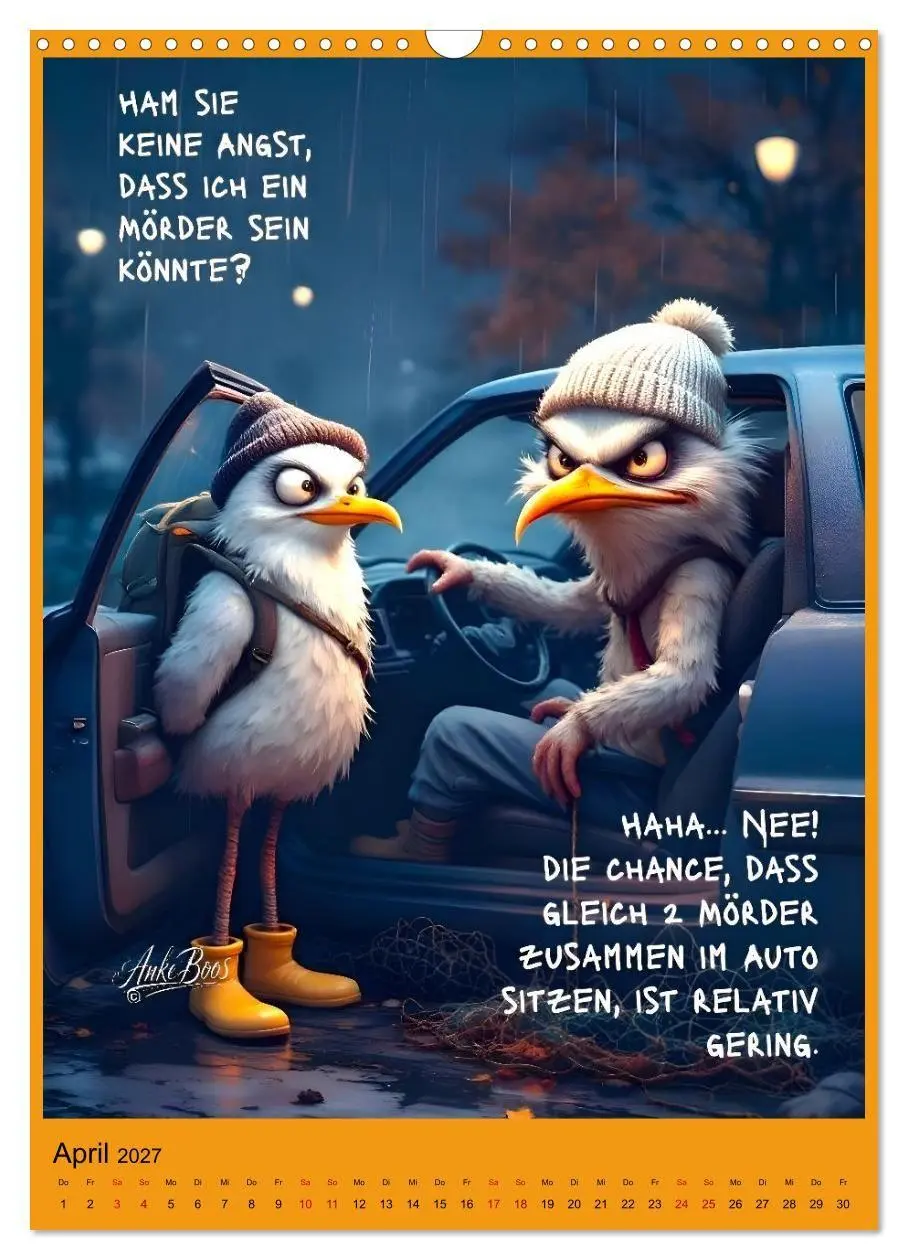 Bild: 9783516791730 | Böse Möwen - Jenseits des guten Geschmacks (Wandkalender 2027 DIN...