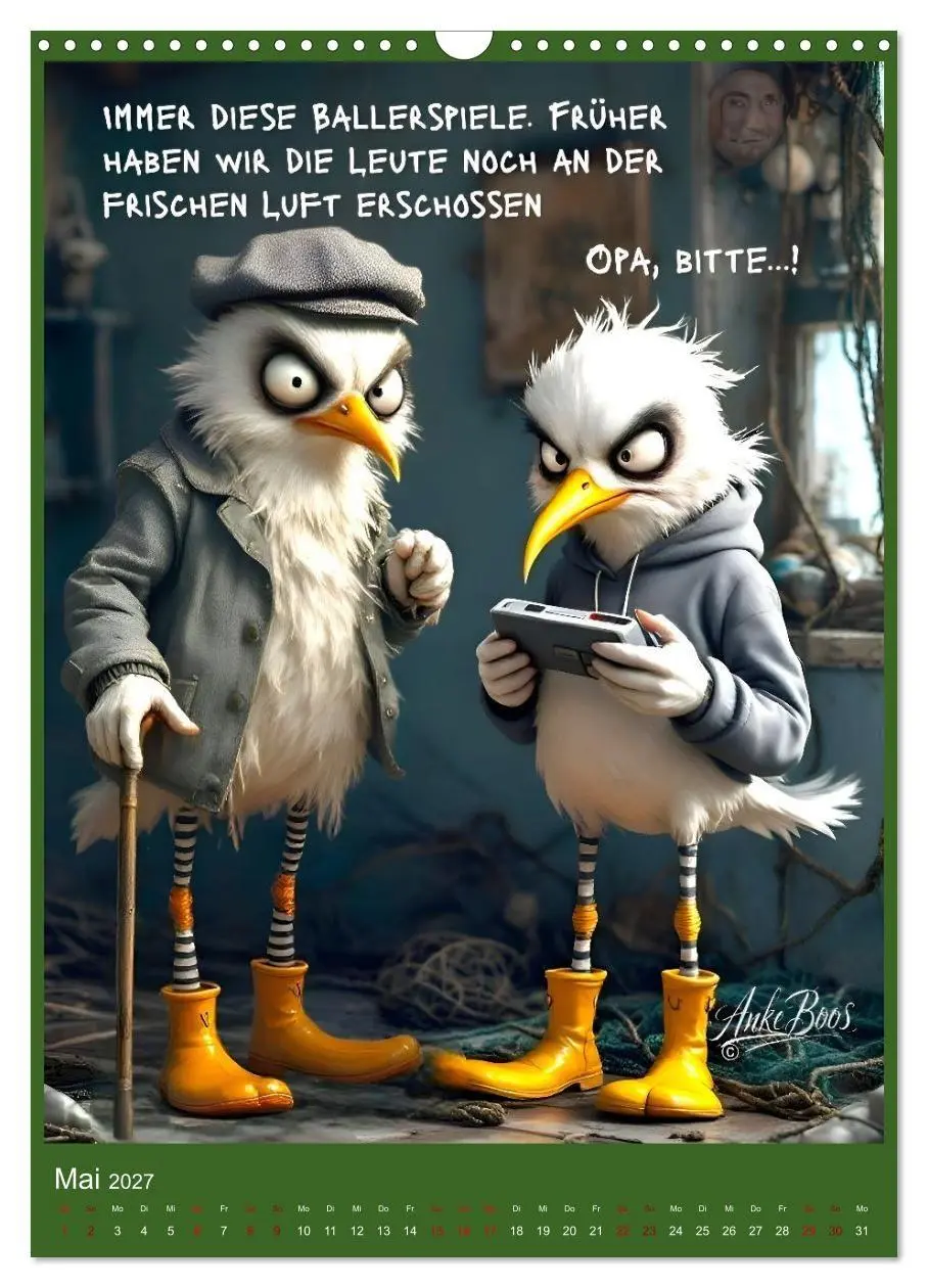 Bild: 9783516791730 | Böse Möwen - Jenseits des guten Geschmacks (Wandkalender 2027 DIN...