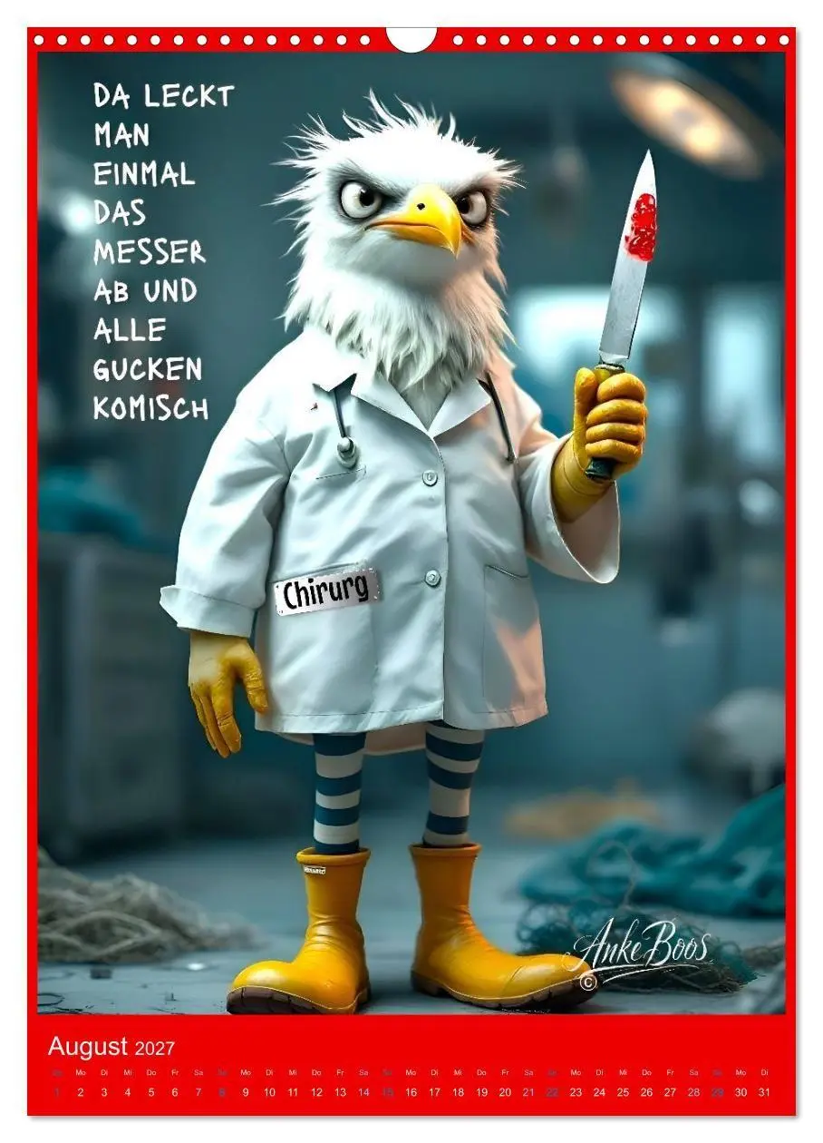 Bild: 9783516791730 | Böse Möwen - Jenseits des guten Geschmacks (Wandkalender 2027 DIN...