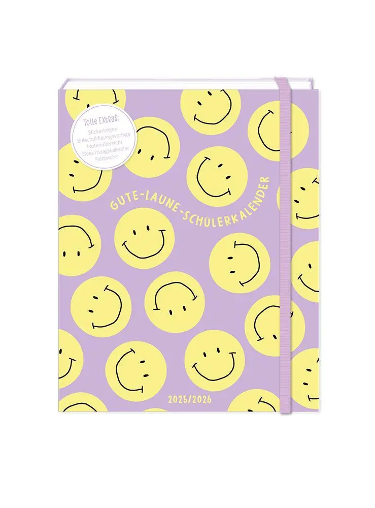 Cover: 9783986361730 | Schülerkalender 2025 / 2026 Gute Laune | Terminplaner Softcover | Buch