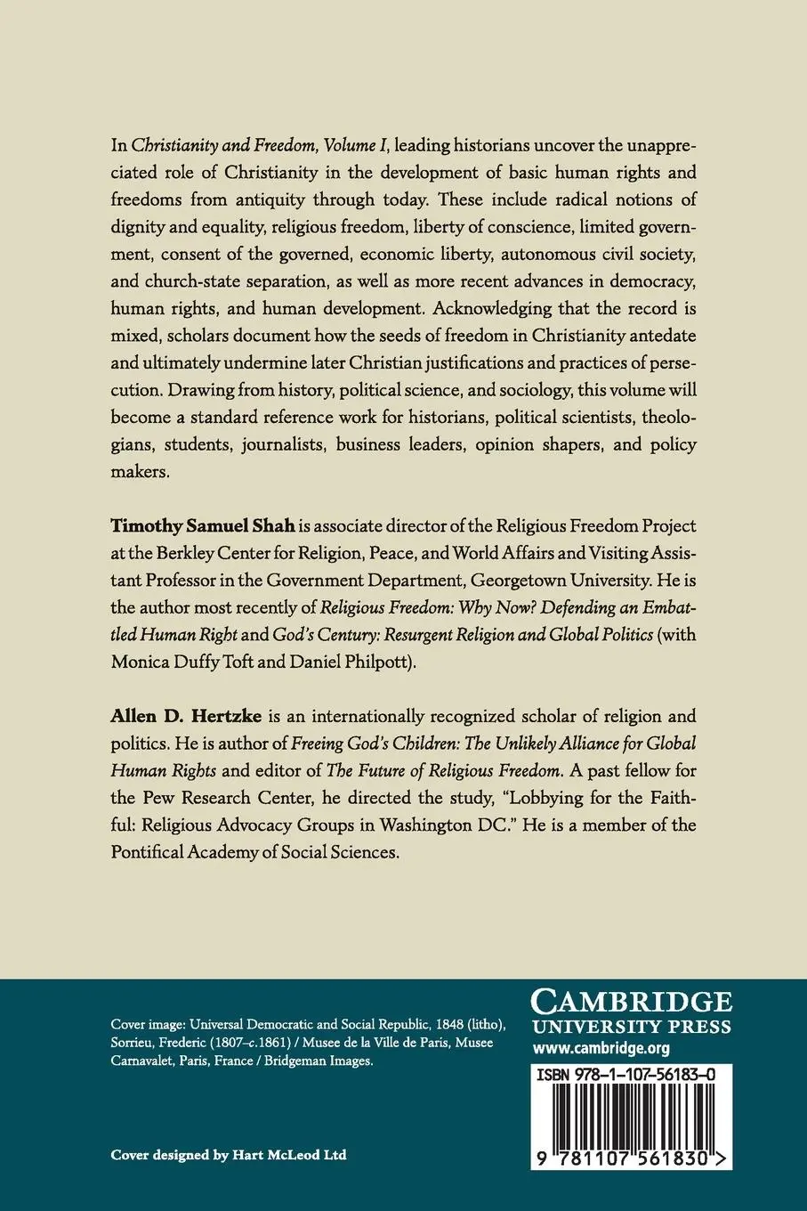 Rückseite: 9781107561830 | Christianity and Freedom | Timothy Samuel Shah (u. a.) | Taschenbuch