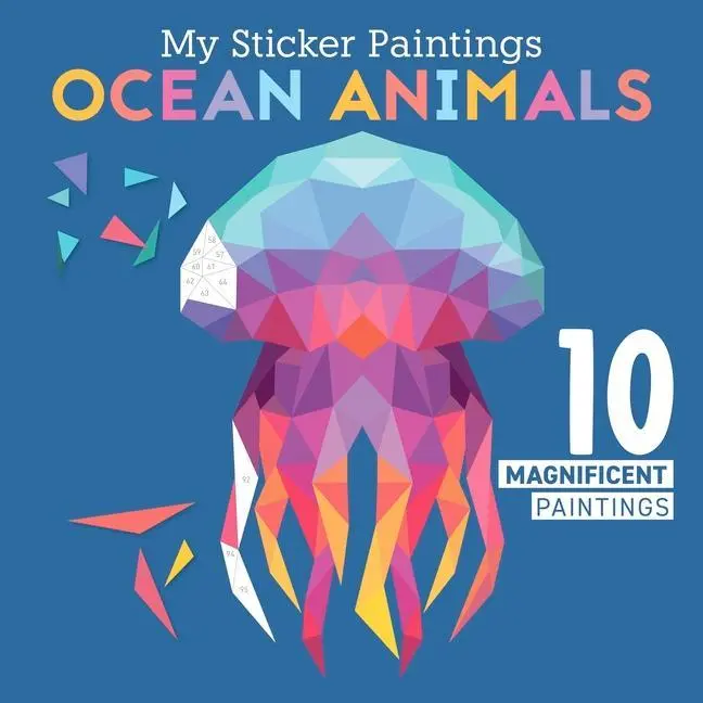 Cover: 9781641241830 | My Sticker Paintings: Ocean Animals | 10 Magnificent Paintings | Buch