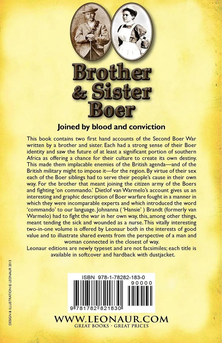 Rückseite: 9781782821830 | Brother and Sister Boer | Johanna Brandt (u. a.) | Taschenbuch | 2013