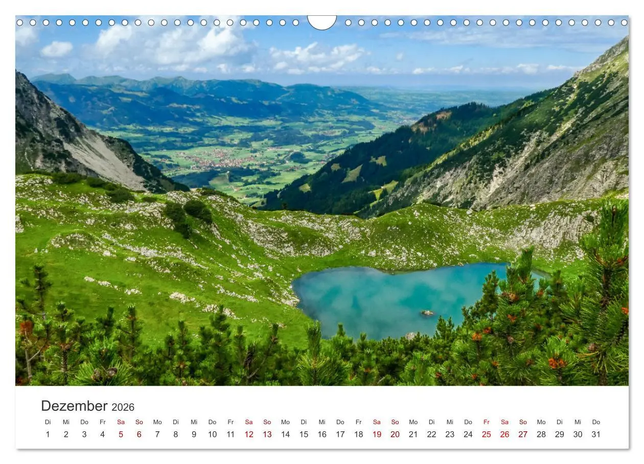 Bild: 9783457521830 | Oberstdorf - Bergparadies in den Alpen (Wandkalender 2026 DIN A3...
