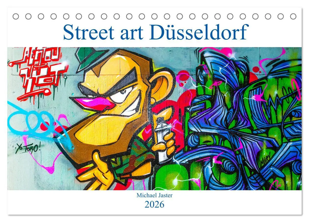 Cover: 9783457691830 | Street art Düsseldorf Michael Jaster (Tischkalender 2026 DIN A5...