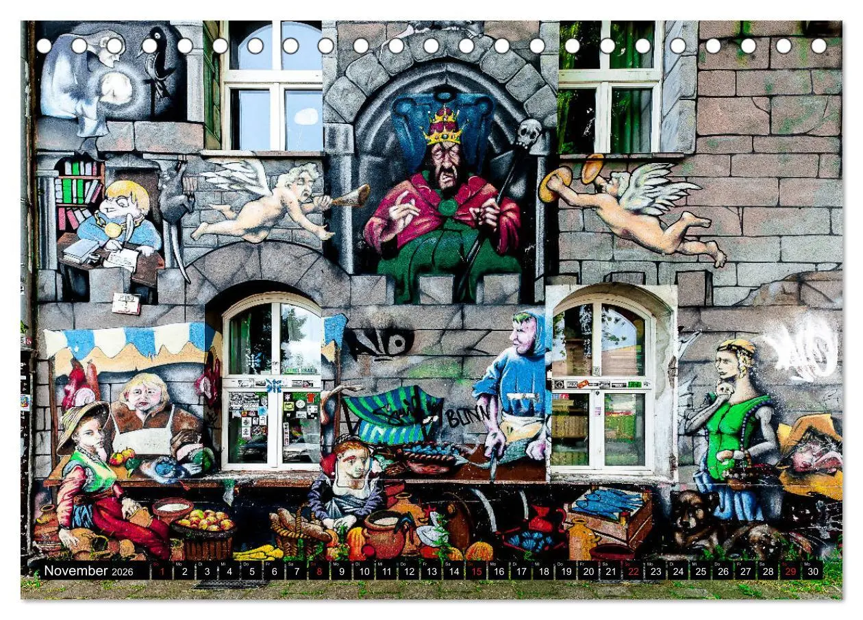 Bild: 9783457691830 | Street art Düsseldorf Michael Jaster (Tischkalender 2026 DIN A5...