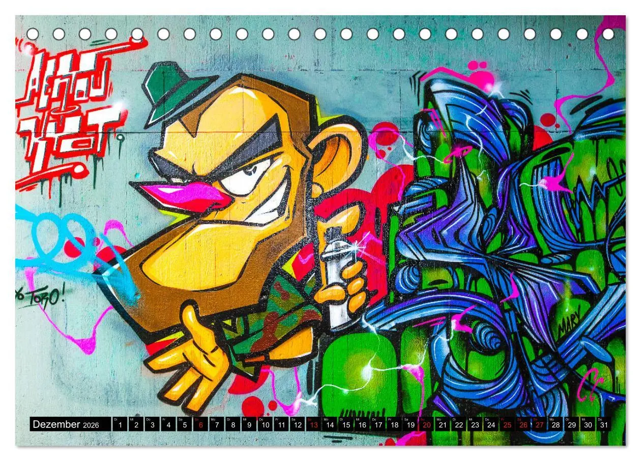 Bild: 9783457691830 | Street art Düsseldorf Michael Jaster (Tischkalender 2026 DIN A5...