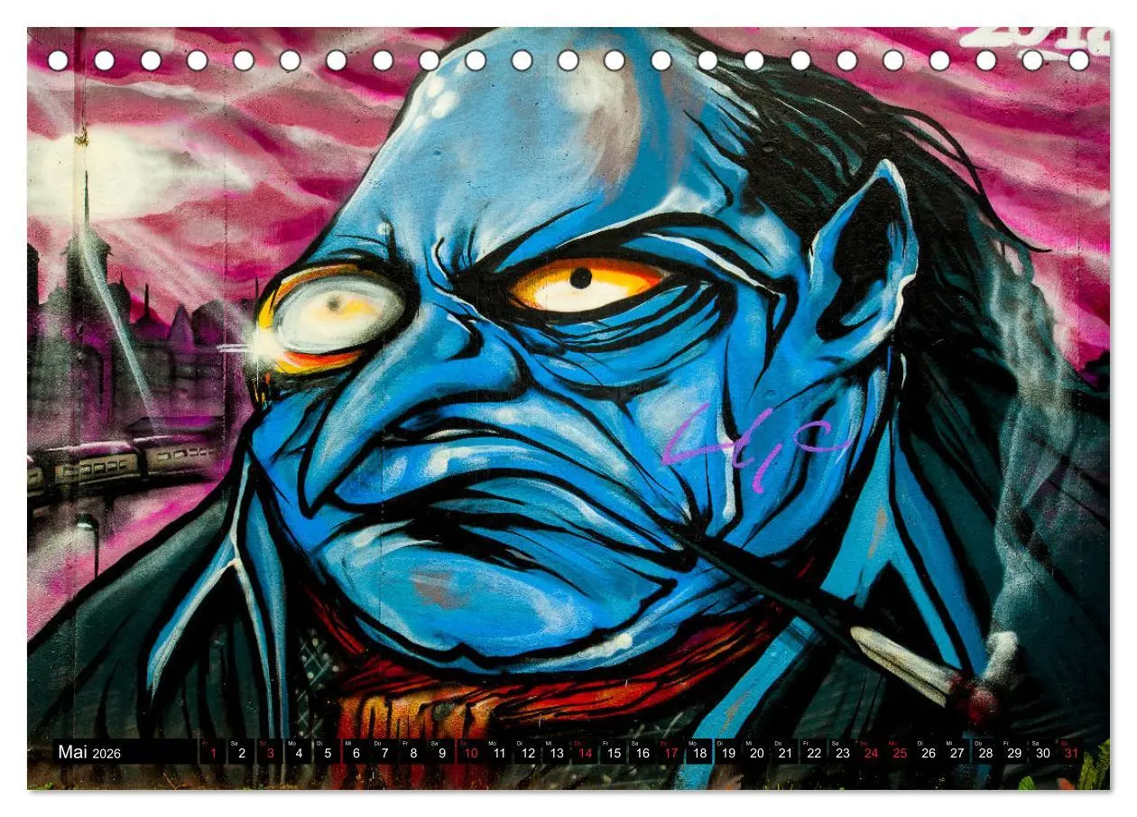 Bild: 9783457691830 | Street art Düsseldorf Michael Jaster (Tischkalender 2026 DIN A5...
