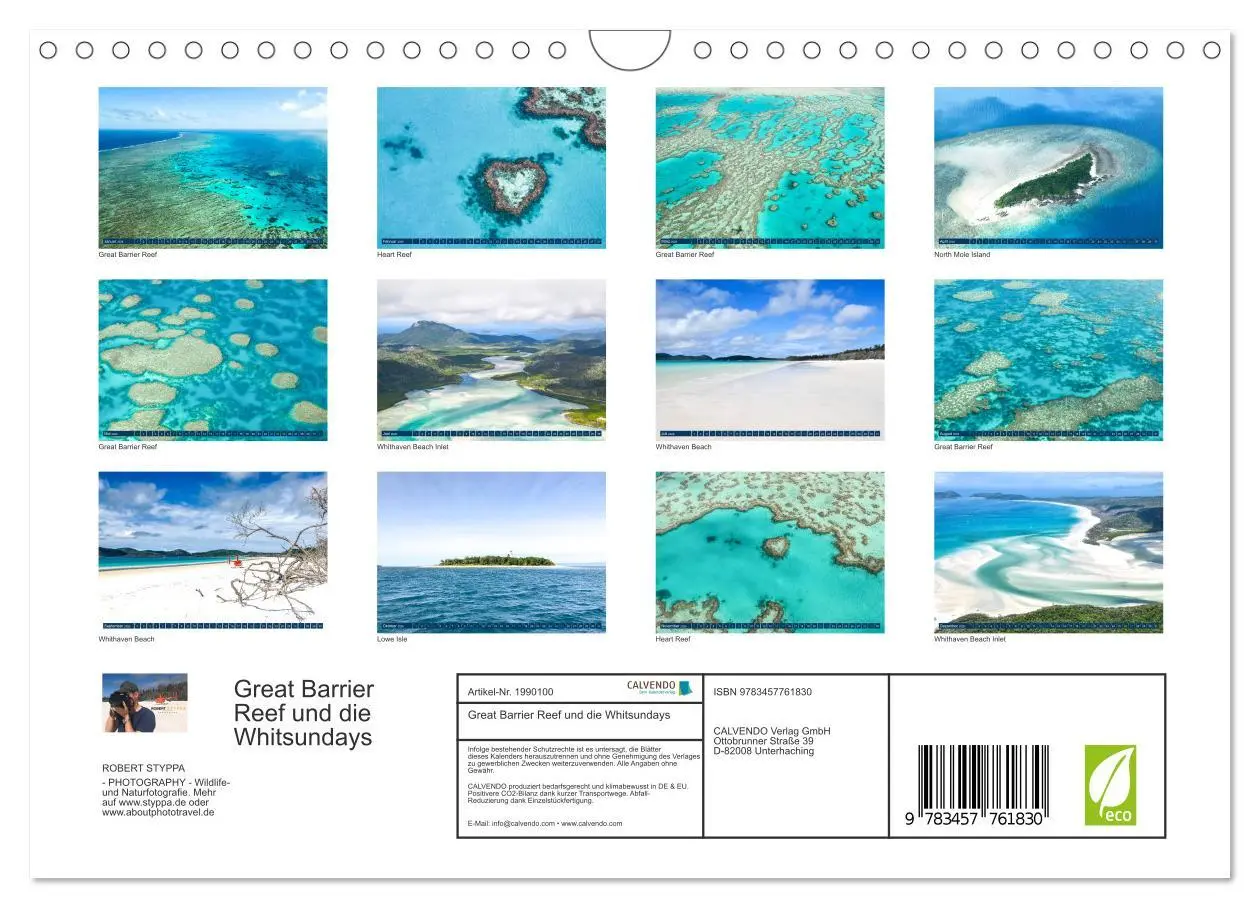 Bild: 9783457761830 | Great Barrier Reef und die Whitsundays (Wandkalender 2026 DIN A4...