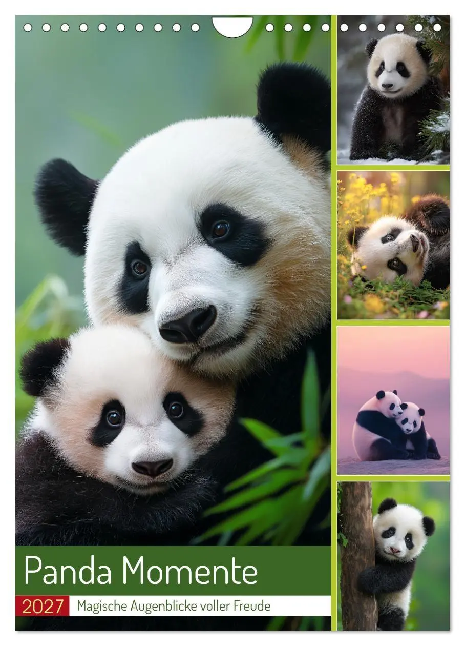 Cover: 9783516781830 | Panda Momente (Wandkalender 2027 DIN A4 hoch), CALVENDO Monatskalender